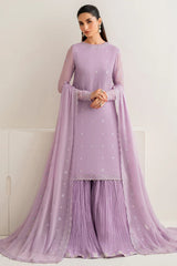 Farasha Sasha Festive Formal embroidered chiffon shirt with dupatta