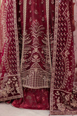 Farasha Valentina formal wear with embroidered neckline and dupatta borders