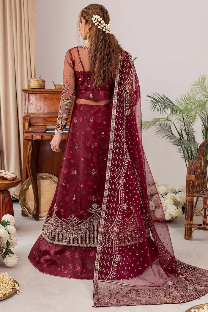 Farasha Valentina luxury festive outfit with digital printed grip trouser