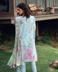 Flowing printed chiffon dupatta from Roheenaz Garden Veil'25