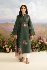 Front design of printed lawn shirt from Iznik UE-458