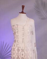 Front panel of Miraya dress with pure gota and kamdani work