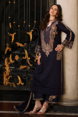 CHARIZMA POSHIMA VOL 3 2025 WINTER | 3-pc Unstitched Embroidered Dyed Leather Shirt PSW5-16