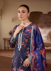 Gulaal | Velouré Printed Silk | Midnight Reverie SKU:GS - 03