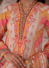 Gulaal | Velouré Printed Silk | Blush Royale SKU:GS - 04