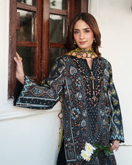 Roheenaz Whispered Florals Unstitched Volume 2 | Garden Mist