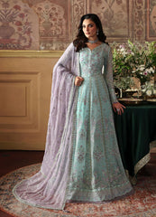 Gulaal Delina embroidered chiffon kalidaar pishwas – Evayna Festive'25