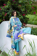 Mushq | Mar Azul | Mirasol Printed Cambric
