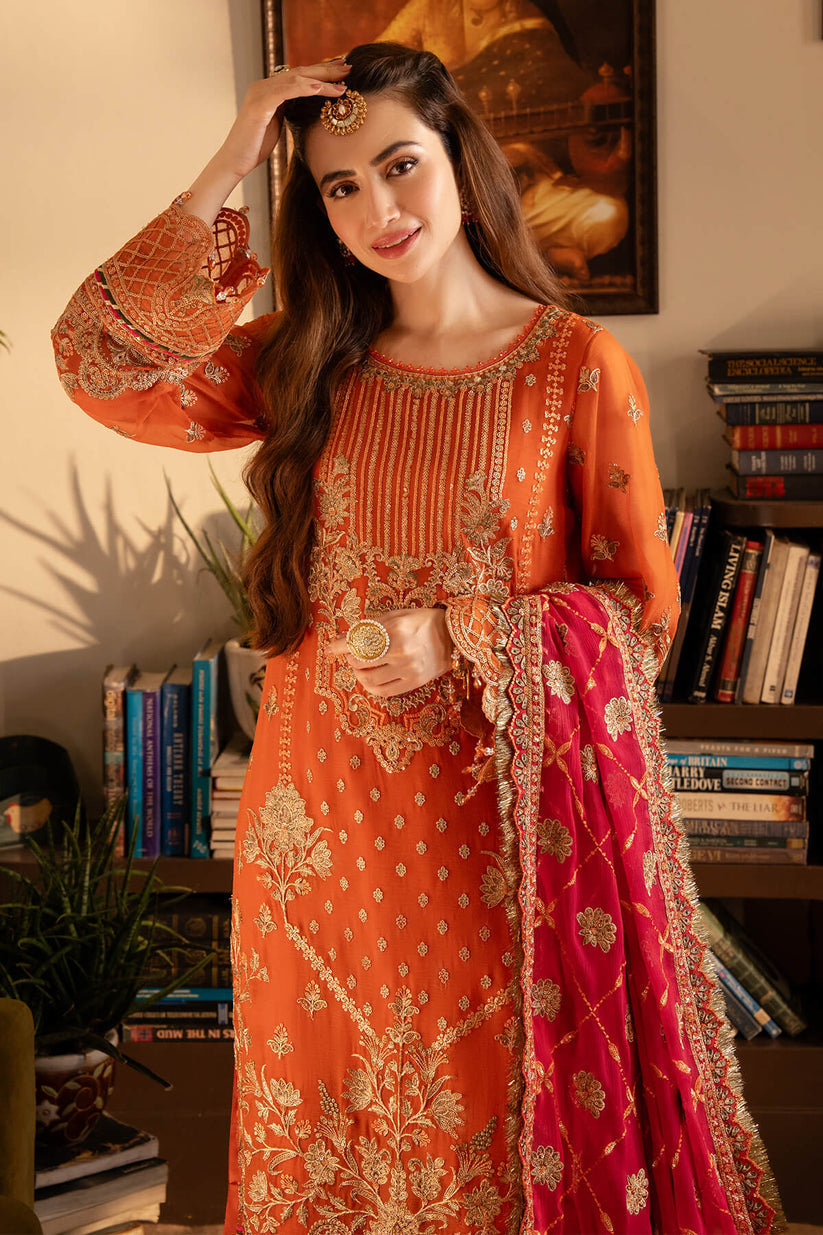 Noor Jahan Luxury Chiffon'24 By Imrozia I-203 Gul