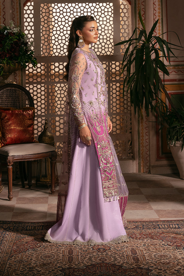Luxury raw silk trouser and organza border details Imrozia
