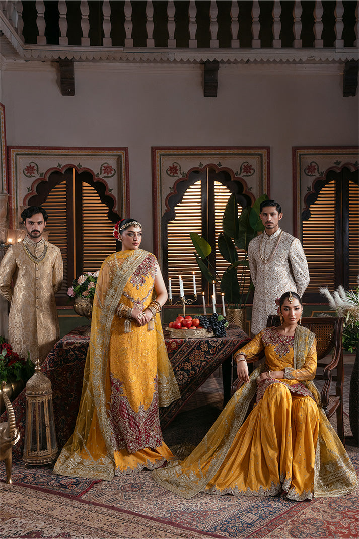 Handmade embellished sleeves of Roshni outfit