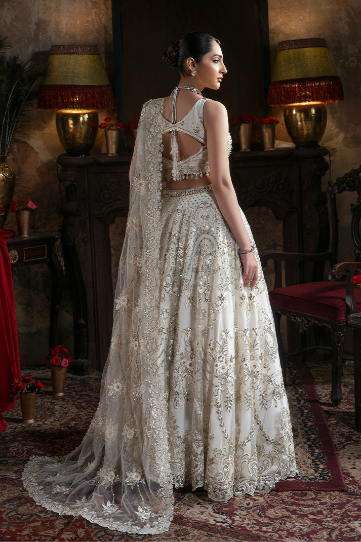 Organza border detailing on Imrozia Premium Jahanara