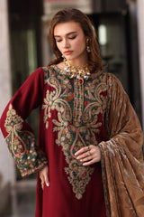 CHARIZMA POSHIMA VOL 3 2025 WINTER | 3-pc Unstitched Embroidered Dyed Leather Shirt PSW5-20