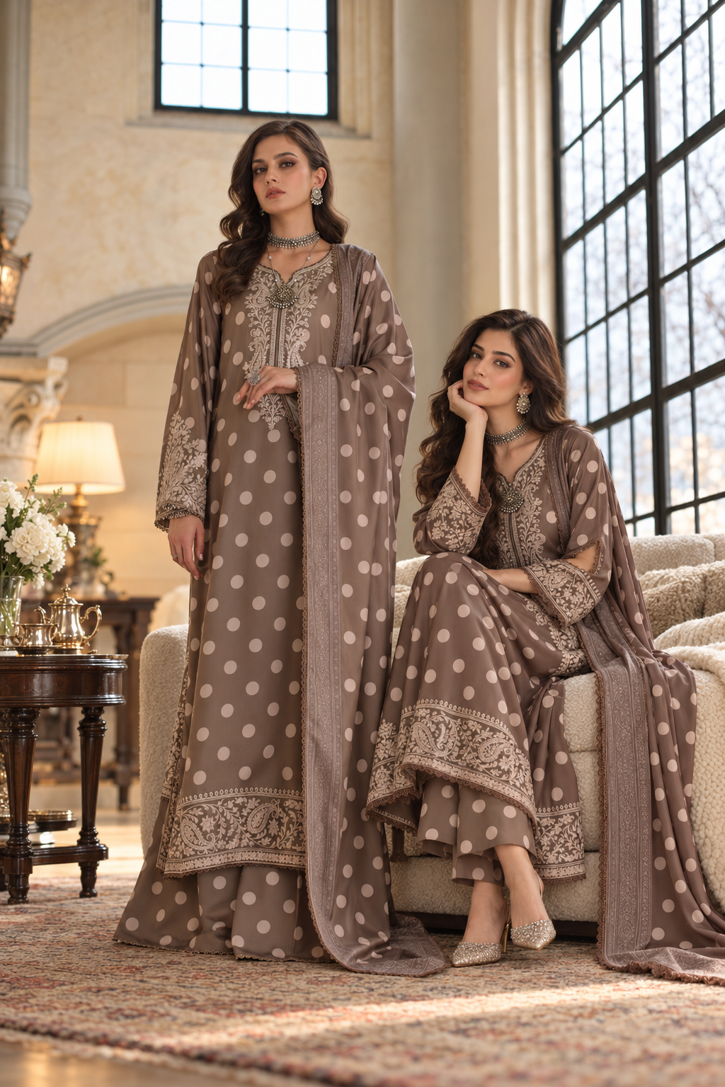 Saadia Asad D8 A - Polka Mose Gold 04