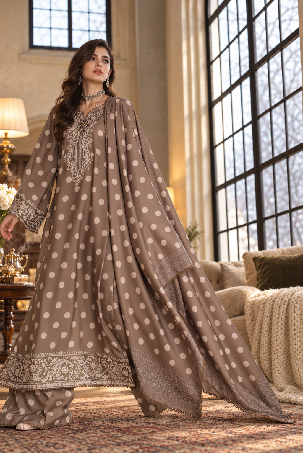 Saadia Asad D8 A - Polka Mose Gold 01