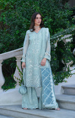 Inayat Premium MOONLIGHT Festive Formals 2025 embroidered organza dress