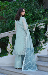 Inayat Premium MOONLIGHT outfit with raw silk trouser and silk inner