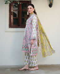 Roheenaz Whispered Florals Unstitched Volume 2 | Lily Drift