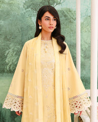 Veil Of Summer | Chikankari Edit By Roheenaz | Lumiere Yellow