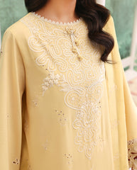 Veil Of Summer | Chikankari Edit By Roheenaz | Lumiere Yellow