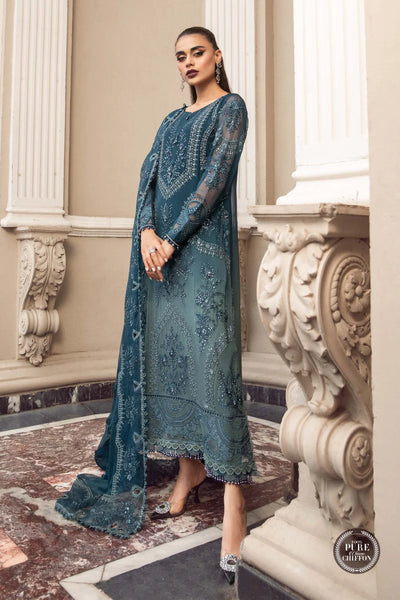 Maria B Chiffon Collection '23 By MPC-23-102 Teal Blue