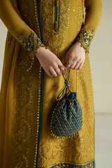 Vera Raw Silk Edit '26 | Kundan Antique Gold Shirt Set