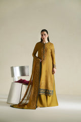 Vera Raw Silk Edit '26 | Kundan Antique Gold Shirt Set