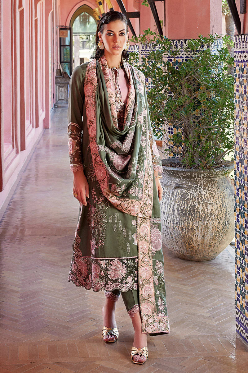 Moroccan Dream Unstitched Sateen Shawl Collection '23 By Mushq NAHLA