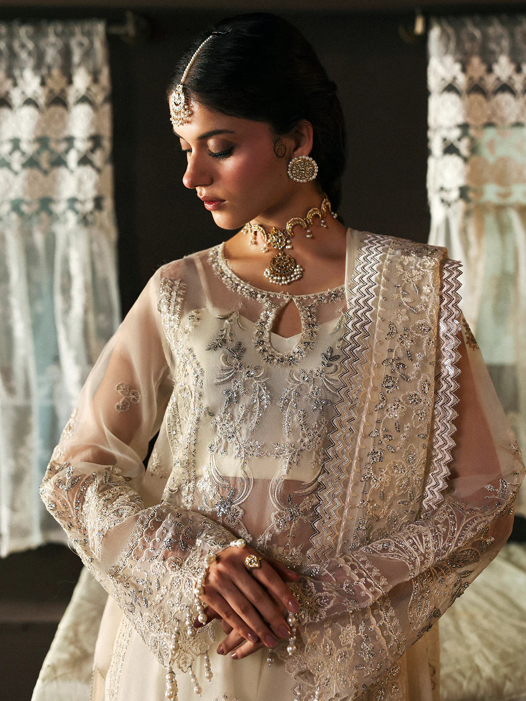Mahnur Nehaаb PK - 10 elegant embroidered organza suit