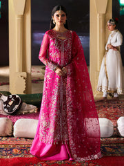 Mahnur Roshaneh PK-01 embroidered organza shirt with silk inner