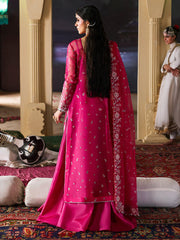 Mahnur Roshaneh PK-01 luxury formal outfit with raw silk trouser
