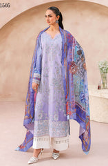Ramsha Mashaal Luxury Lawn Vol 15 | Unstitched 3 Piece Suit - L-1505