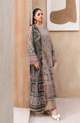 Ramsha Mashaal Luxury Lawn Vol 15 | Unstitched 3 Piece Suit - L-1504