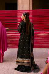 NOCTELLE by Emaan Adeel with organza embroidery and block print dupatta – Highway Fashion