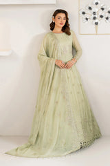 Organza borders on sleeves and maxi hem – Zenel by Alizeh