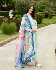 Organza lace on sleeves and trouser in Roheenaz Veloura suit