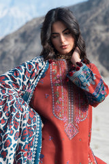 Charizma Poshima Winter '26 | Embroidered Peach | PSW6-14