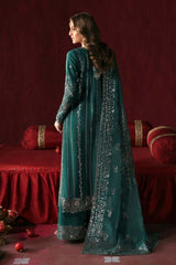 Pair of embroidered sleeves for Afrozeh Shahnisa in raw silk
