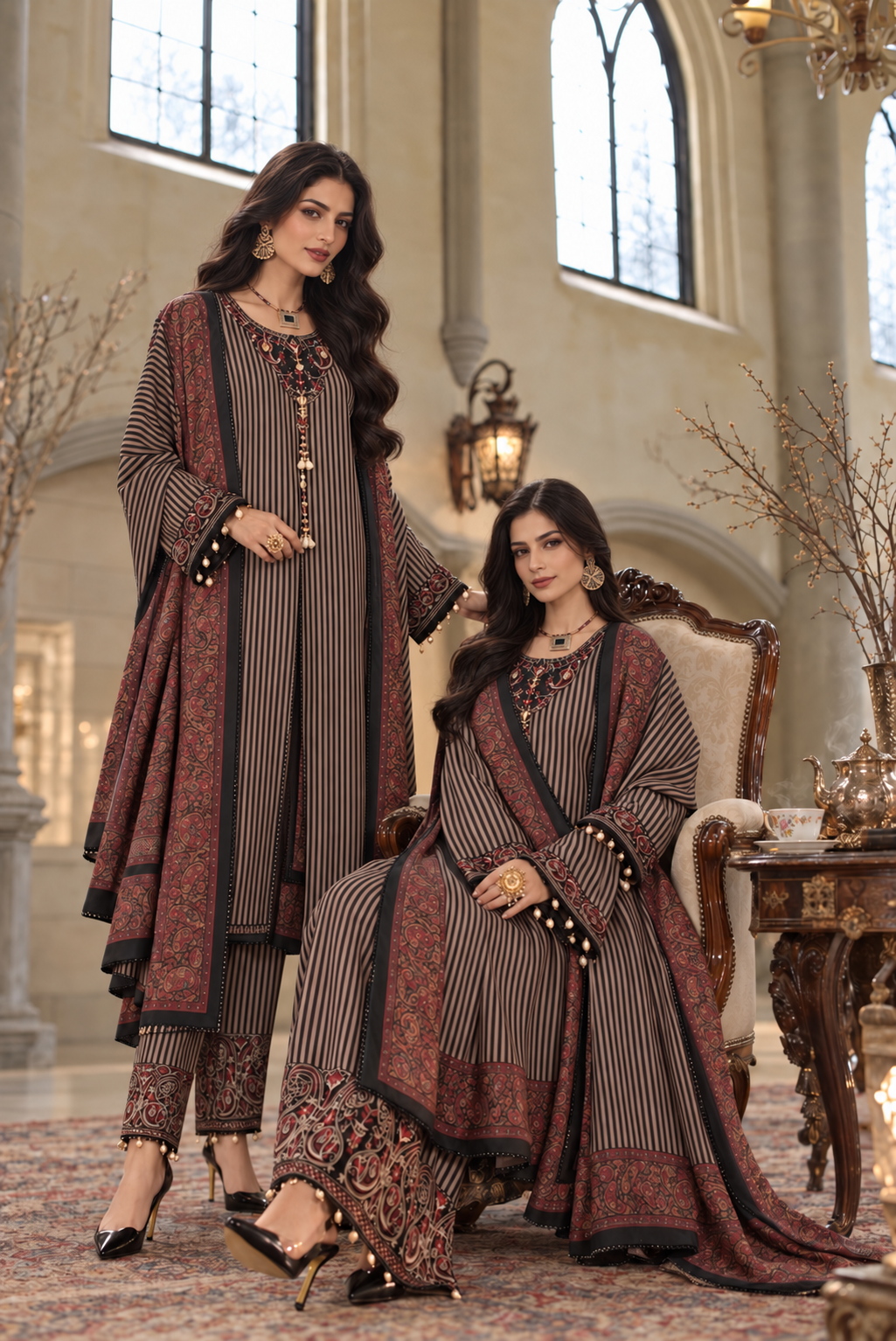 Saadia Asad D9 B - Classic Camel Pinstripes 04