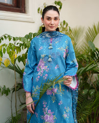 Roheenaz Whispered Florals Unstitched Volume 2 | Petal Drift