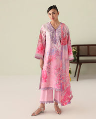 Roheenaz Rosette Unstitched Lawn '26 | Petal Whispers