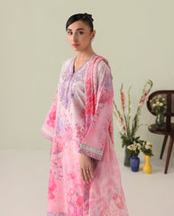 Roheenaz Rosette Unstitched Lawn '26 | Petal Whispers