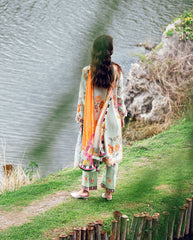 Printed chiffon dupatta of Roheenaz Crimson Whisper outfit