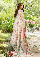 Printed lawn back design in ivory shade – ECD-2A by Elaf