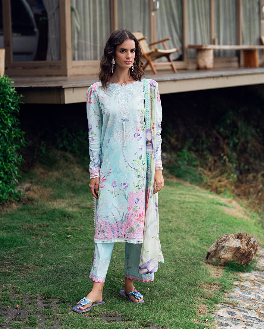 Printed lawn front of Roheenaz Twilight Fizz summer dress