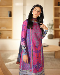 Roheenaz Irha printed monar dupatta with cambric shirt