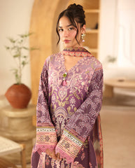 Roheenaz Mahveena Pareesa Printed dress with monar dupatta