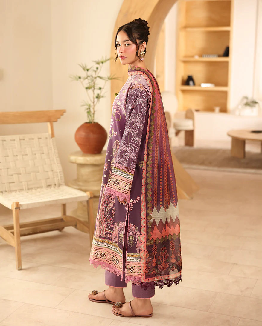 Roheenaz Mahveena outfit featuring dyed trouser and printed shirt