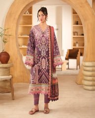 Roheenaz Mahveena printed cambric shirt with embroidered neckline