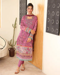 Roheenaz Nabeeha from Pareesa Printed with embroidered neckline and dupatta